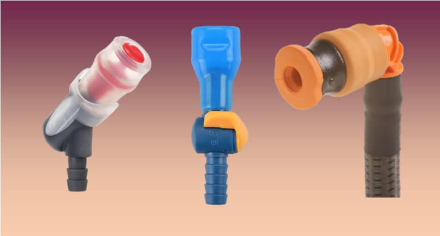 twist, switch and push-pull locking valves for best hydration bladders