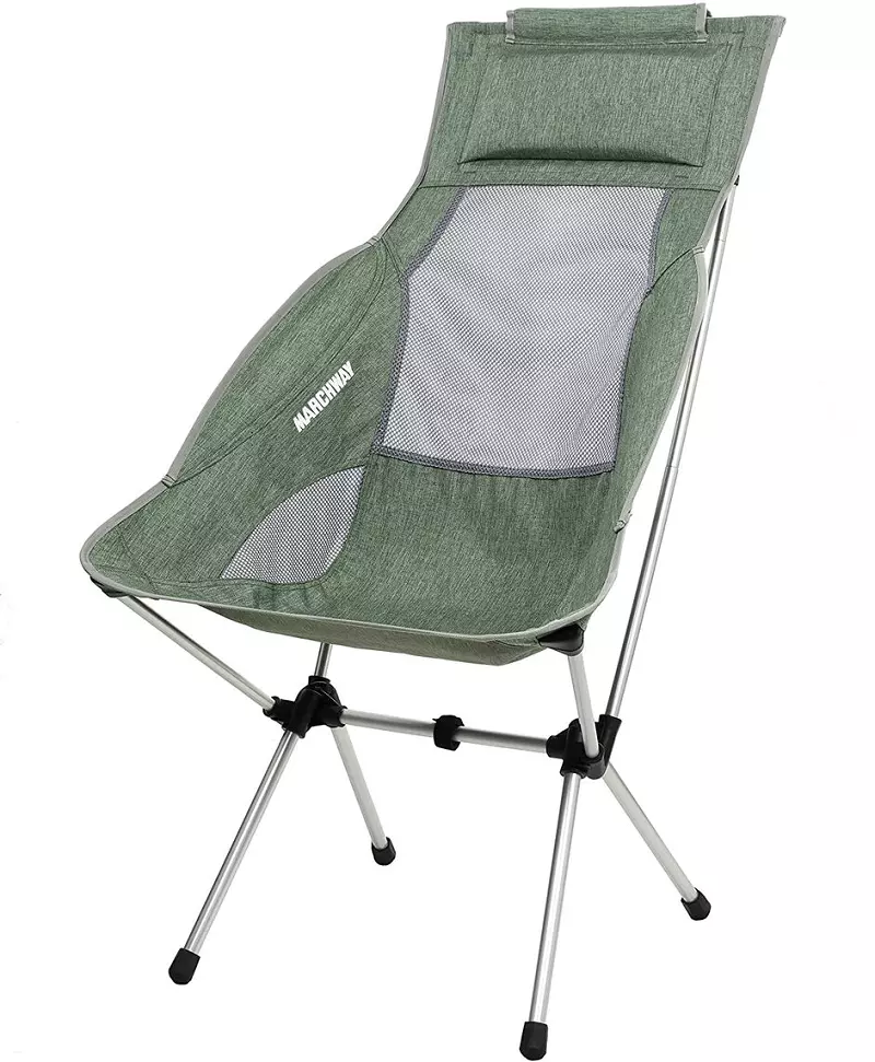 Marchway Lightweight Backpacking Chair for Camping - Green