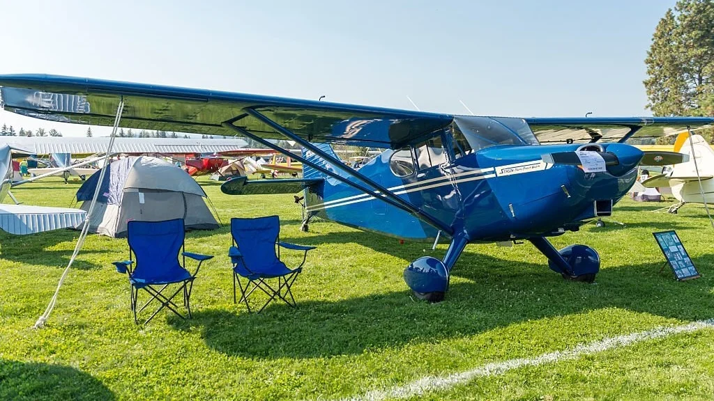 airplane camping at Fly in Hood River Oregon