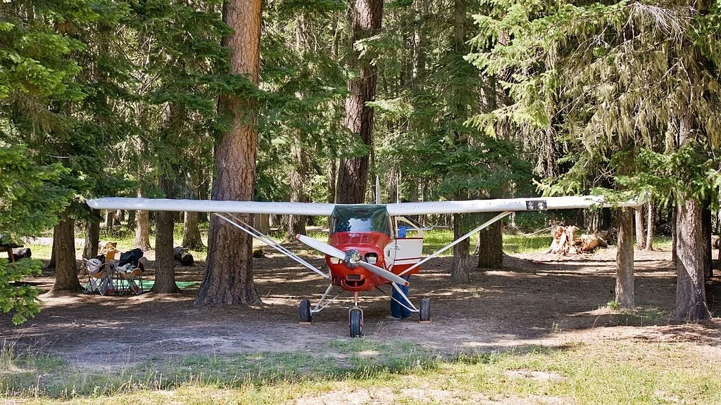 aircraft camping at Moose Creek