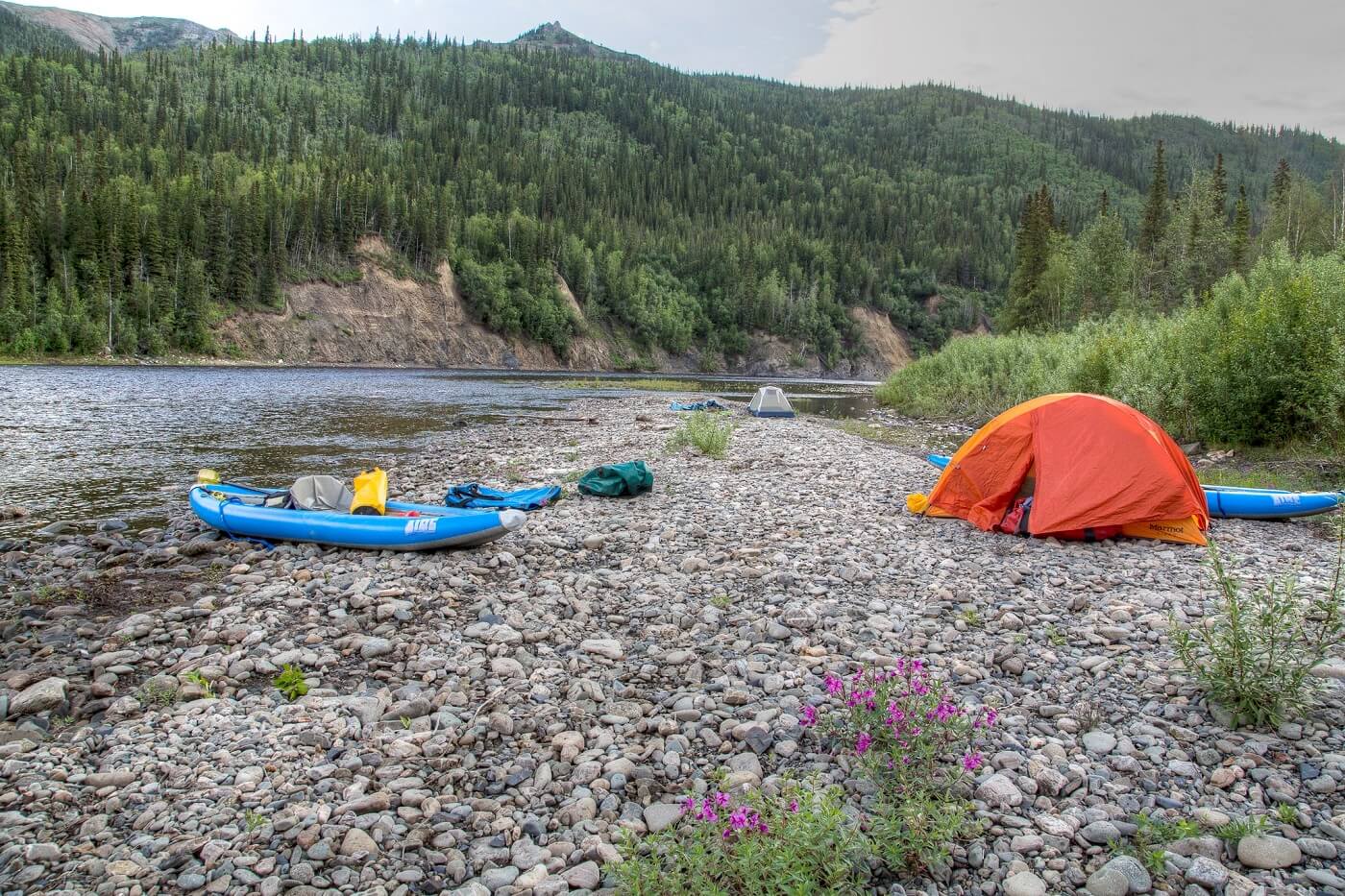 camping along Beaver Creek, Oregon