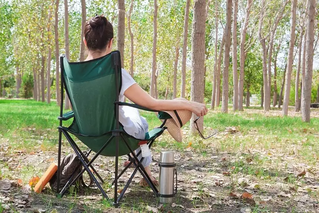 a comfortable camping chair