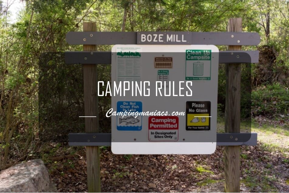 camping rules