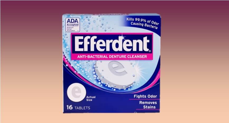 efferdent anti-bacterial cleaner