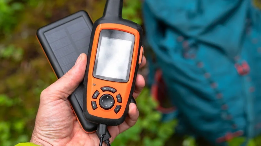 electric device charging while camping