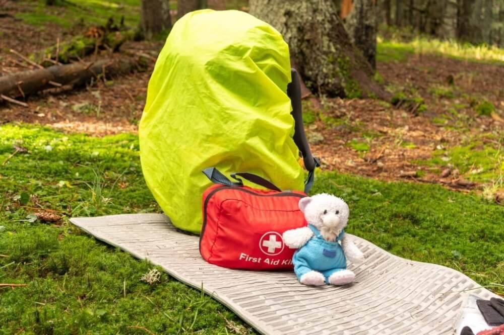 first aid kit outdoors
