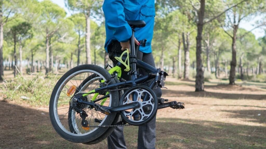 a lightweight and minimalist bike is ideal for camping