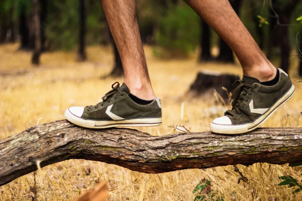 grip of trekking shoes