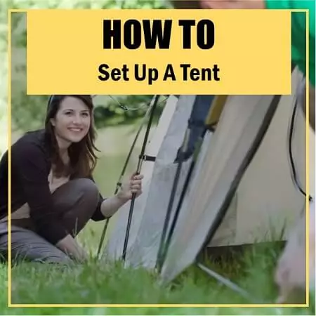 how to pitch a tent