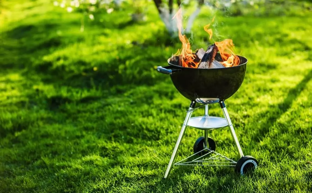 portable camping grill - charcoal based