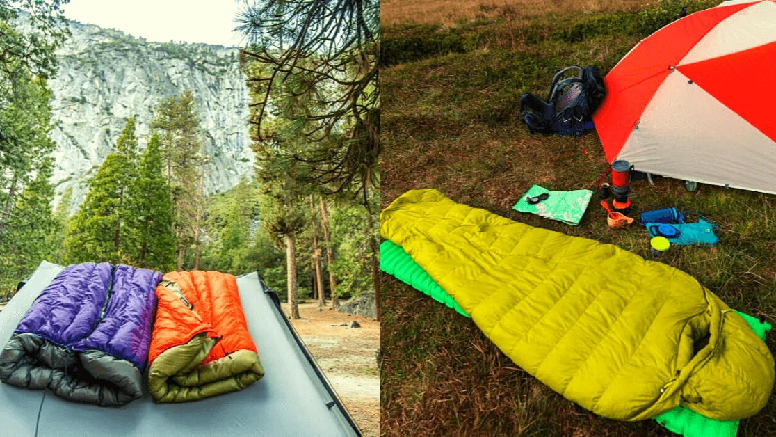 camping quilts and sleeping bag