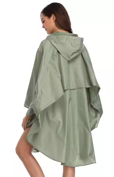 SaphiRose hooded rain poncho jacket