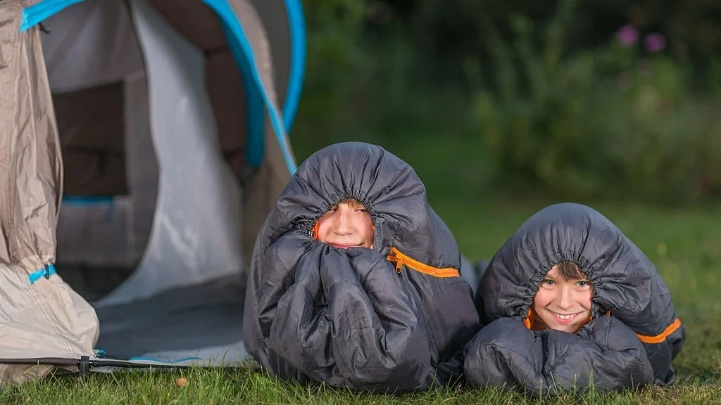 sleeping warm in a sleeping bag