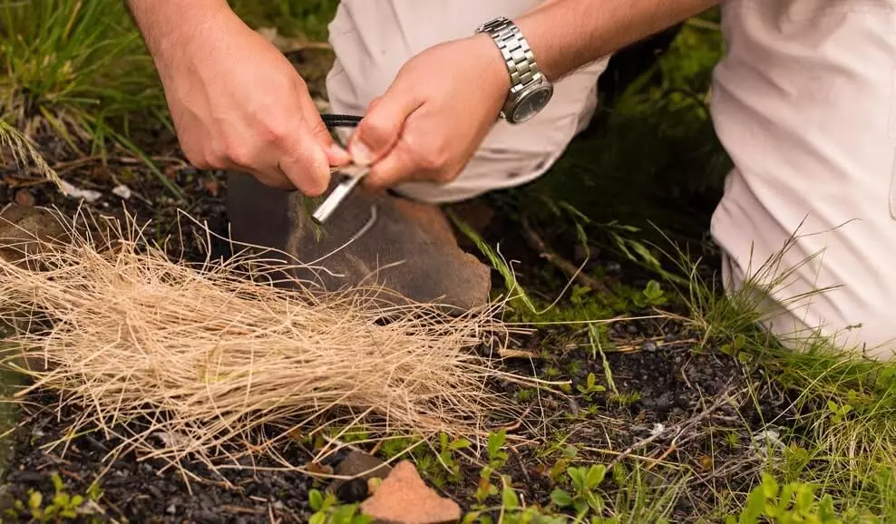 a starting a fire without matches