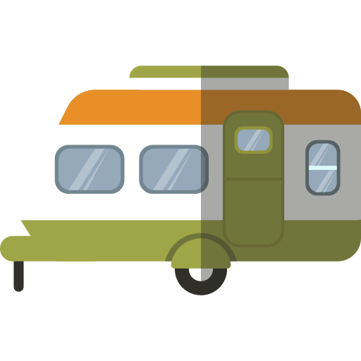 travel trailer RV icon