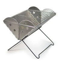 UCO flatpack portable stainless steel grill and fire pit