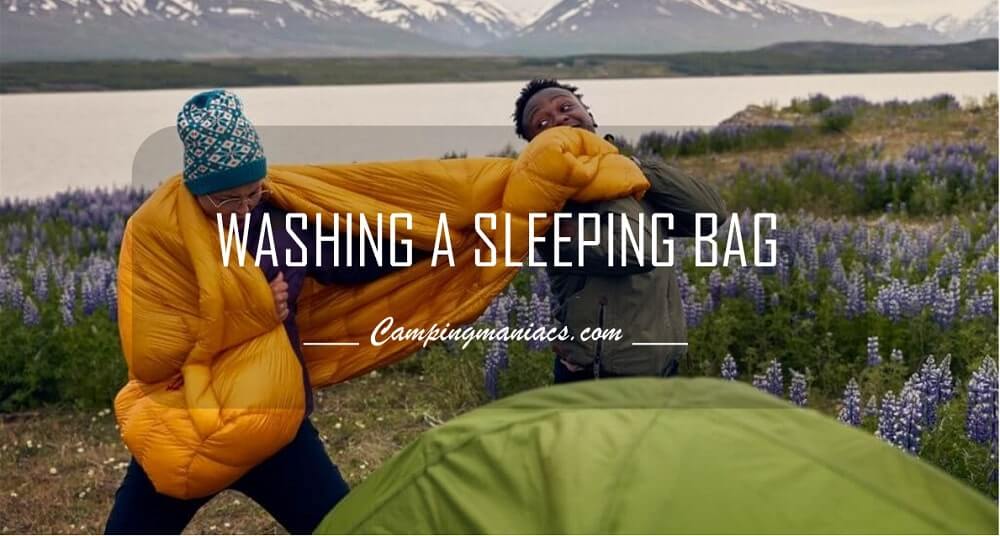 washing a sleeping bag