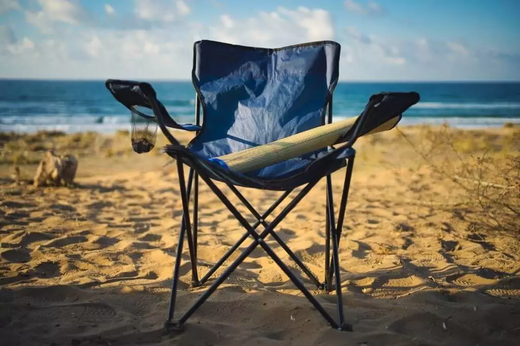 camping gear - chair, table, pan