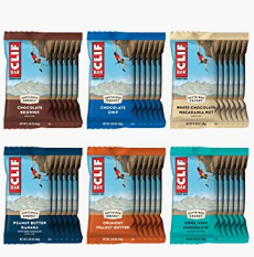 image of assorted clif bars for quick snacks